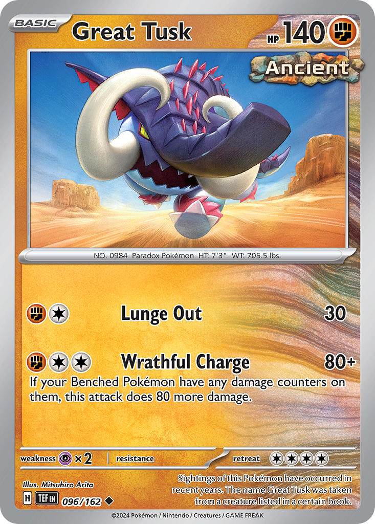 Great Tusk 96/162 Uncommon - MissingNo.