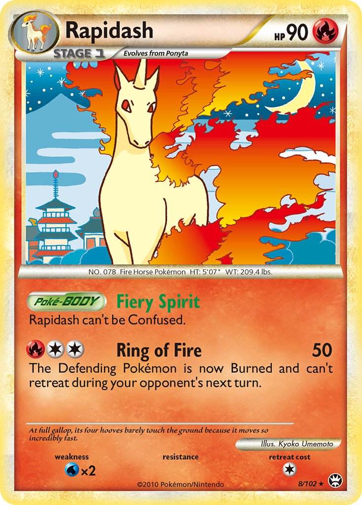 Rapidash 8/102 Reverse Rare - MissingNo.