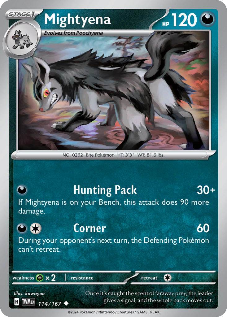 Mightyena 114/167 Reverse Uncommon - MissingNo.