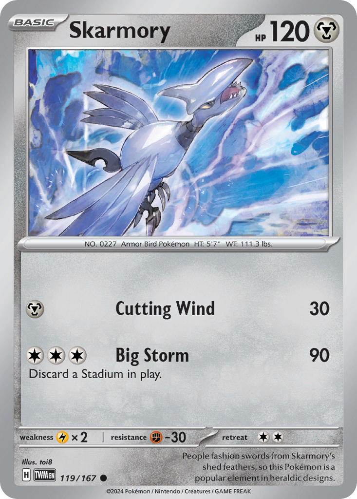 Skarmory 119/167 Reverse Common - MissingNo.