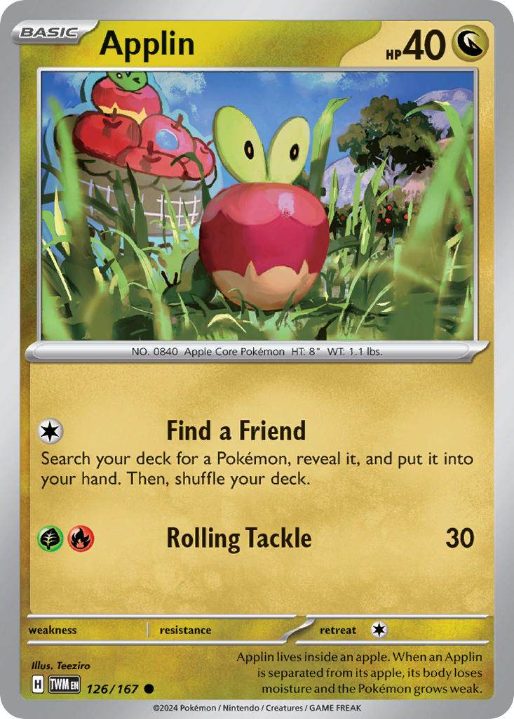 Applin 126/167 Reverse Common - MissingNo.
