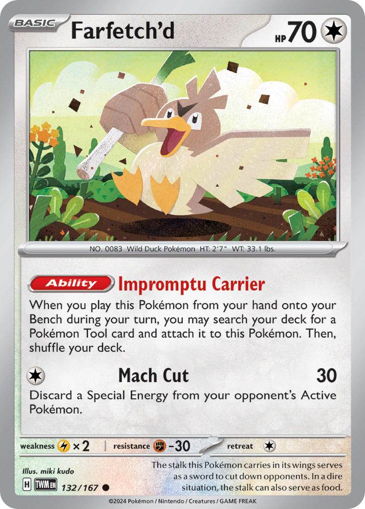 Farfetch'd 132/167 Reverse Common - MissingNo.
