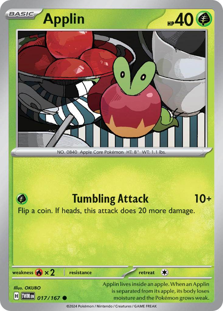 Applin 17/167 Reverse Common - MissingNo.