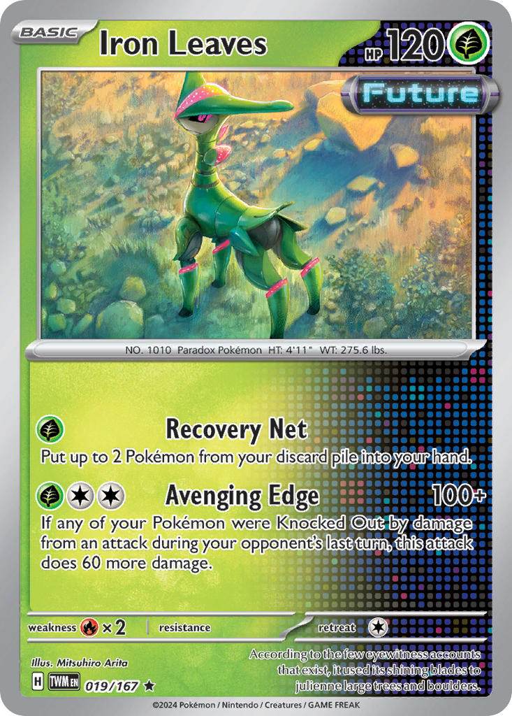 Iron Leaves 19/167 Holo Rare - MissingNo.