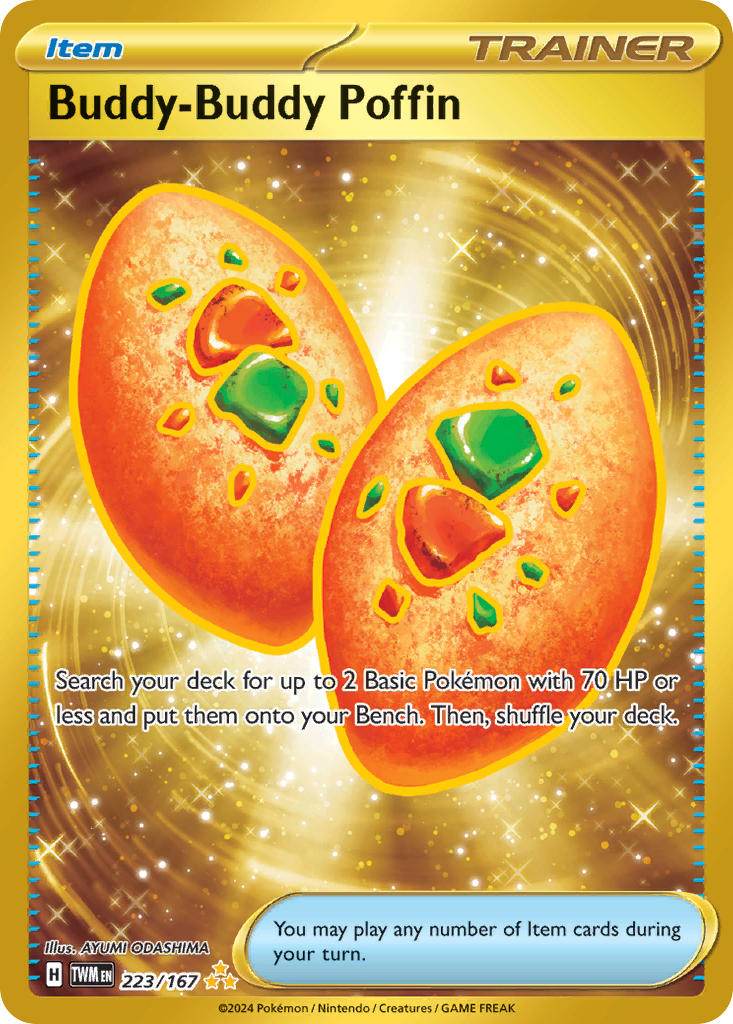 Buddy-Buddy Poffin 223/167 Gold Hyper Rare - MissingNo.