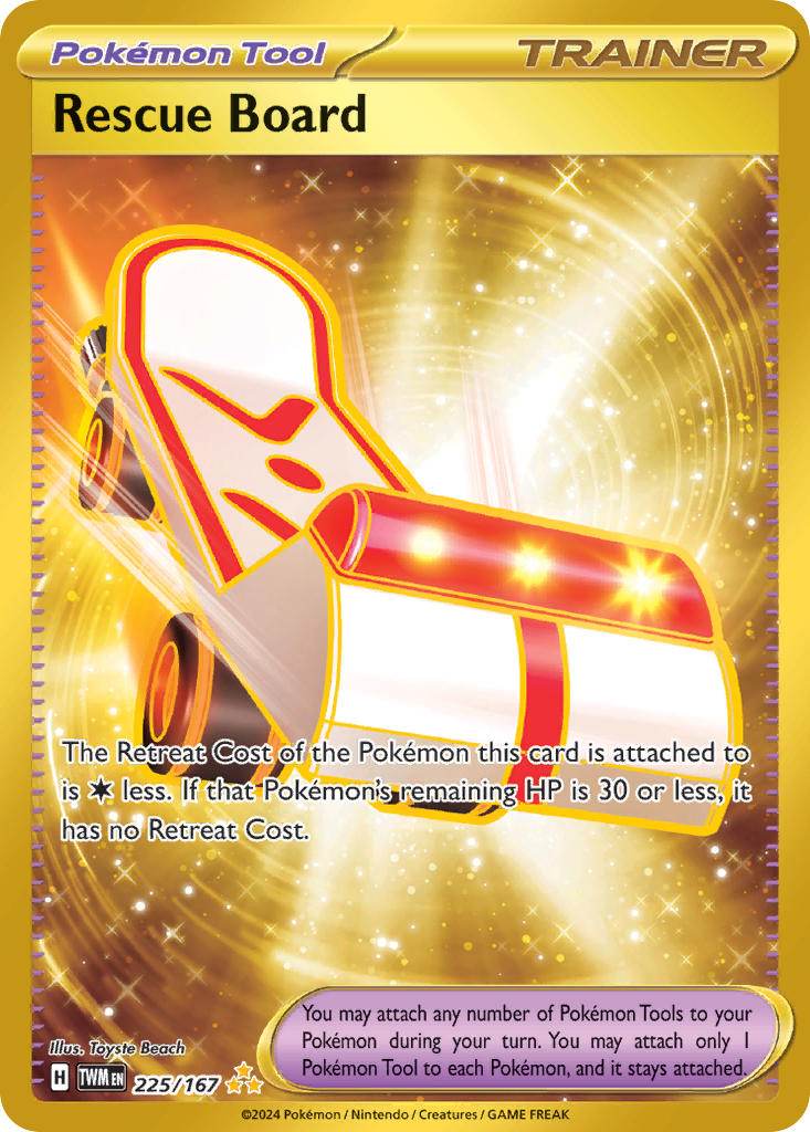 Rescue Board 225/167 Gold Hyper Rare - MissingNo.