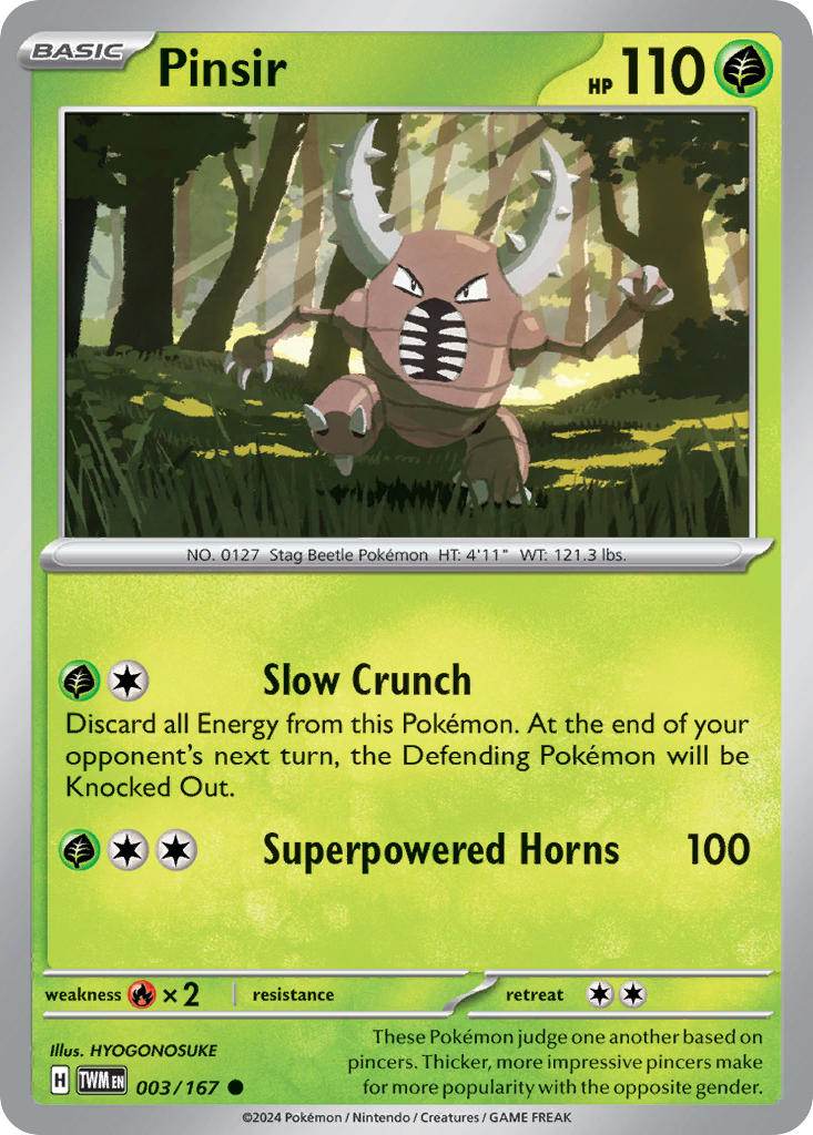 Pinsir 3/167 Reverse Common - MissingNo.
