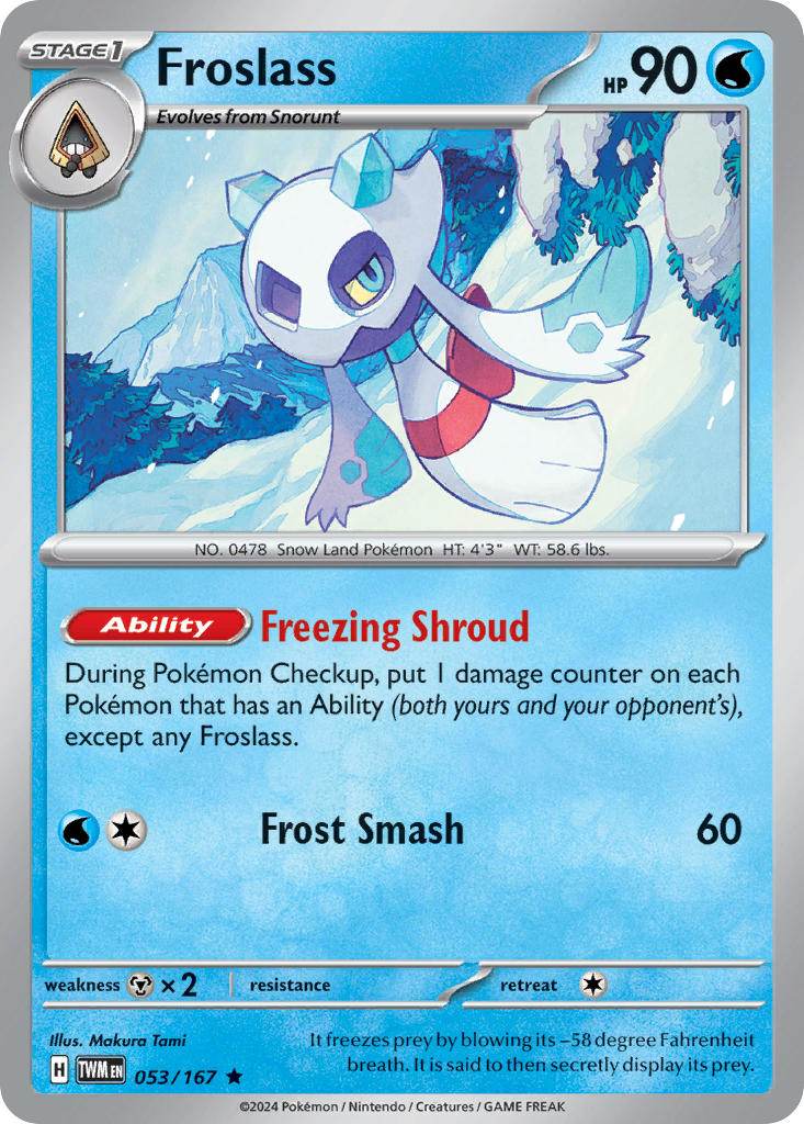 Froslass 53/167 Holo Rare - MissingNo.