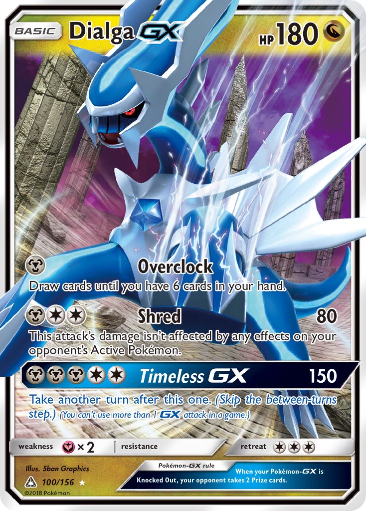 Dialga GX 100/156 Holo Rare GX - MissingNo.