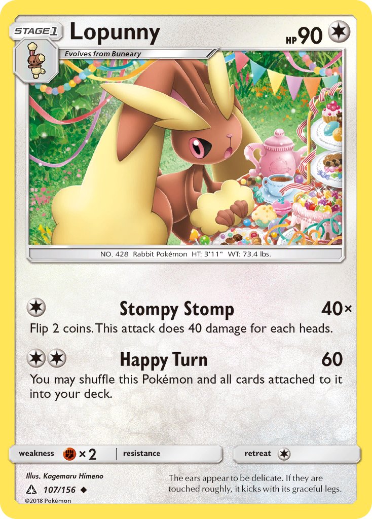Lopunny 107/156 Reverse Uncommon - MissingNo.