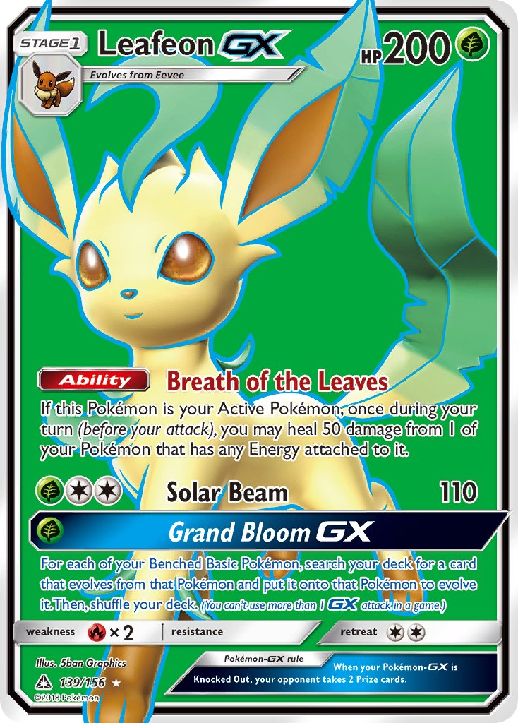 Leafeon GX 139/156 Holo Ultra Rare GX - MissingNo.