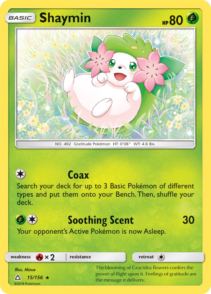 Shaymin 15/156 Reverse Rare - MissingNo.