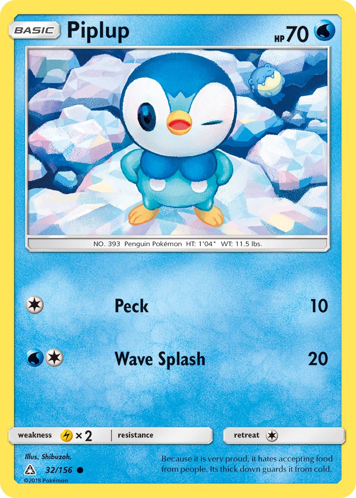 Piplup 32/156 Build-A-Bear Workshop Stamp Promo - MissingNo.