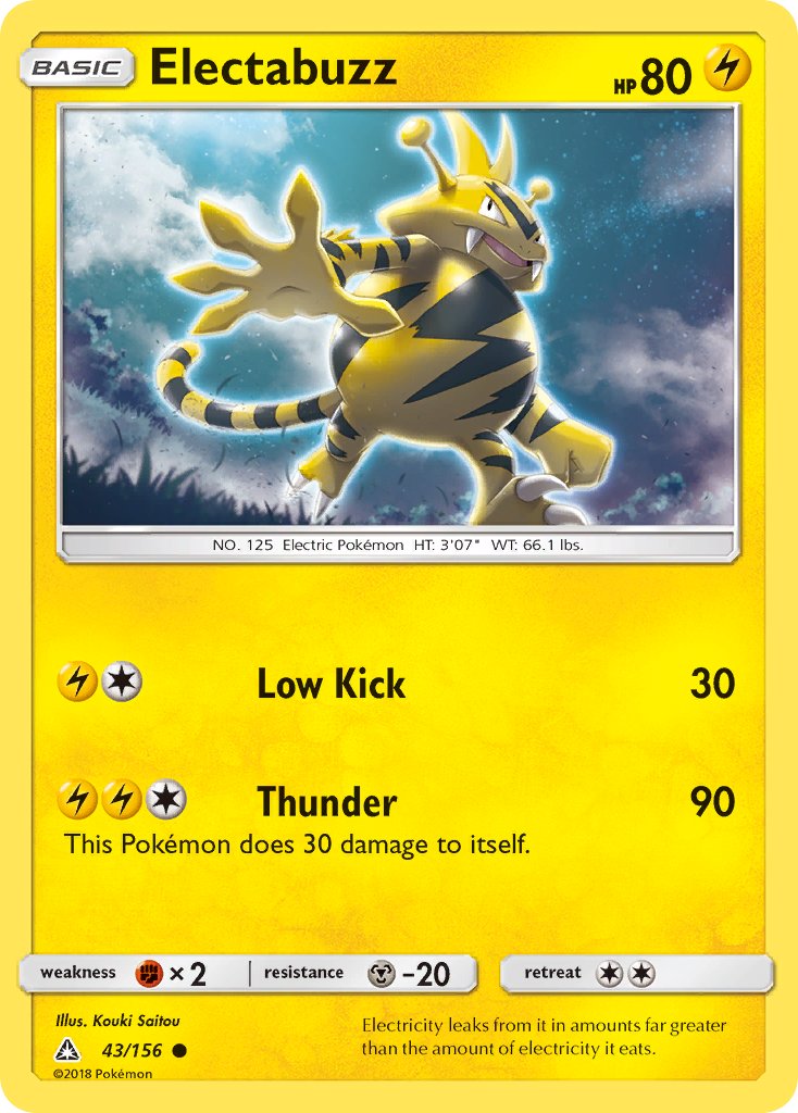 Electabuzz 43/156 Reverse Common - MissingNo.
