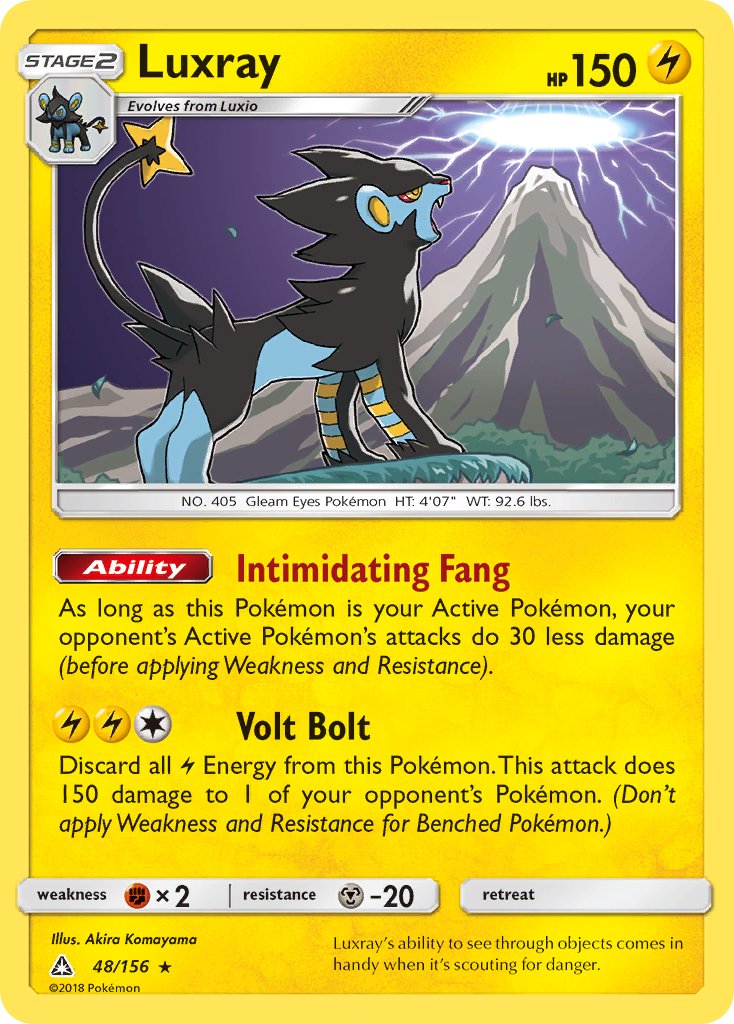 Luxray 48/156 Reverse Rare - MissingNo.