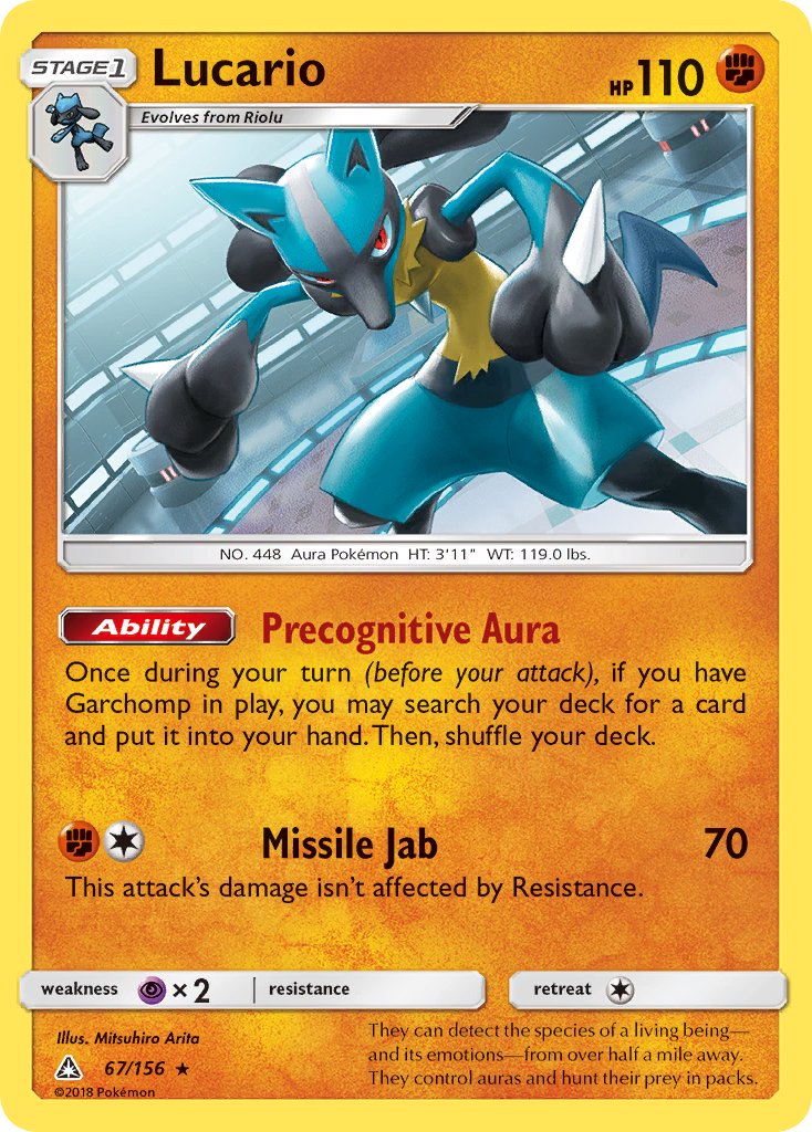 Lucario 67/156 Reverse Rare - MissingNo.