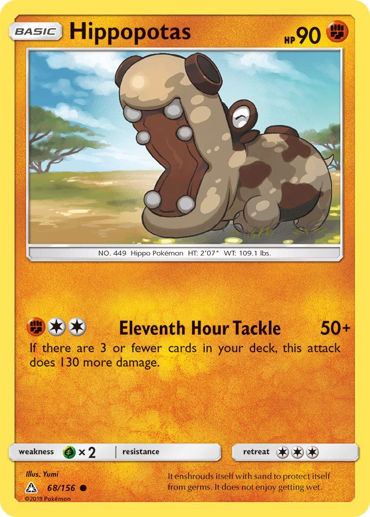 Hippopotas 68/156 Reverse Common - MissingNo.