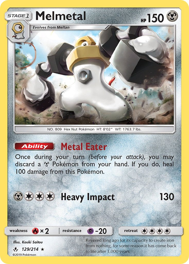 Melmetal 129/214 Cosmos Holo "Unbroken Bonds" Stamp Gift with Purchase Exclusive