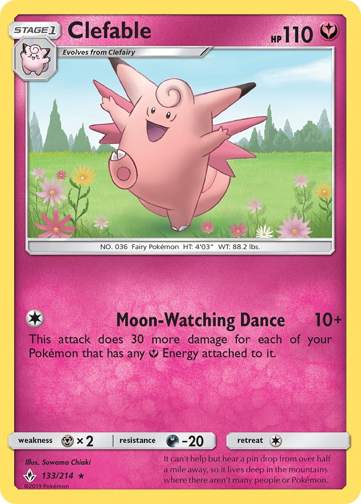 Clefable 133/214 Reverse Rare