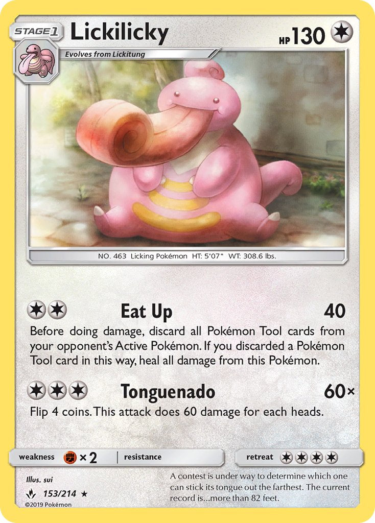 Lickilicky 153/214 Reverse Rare