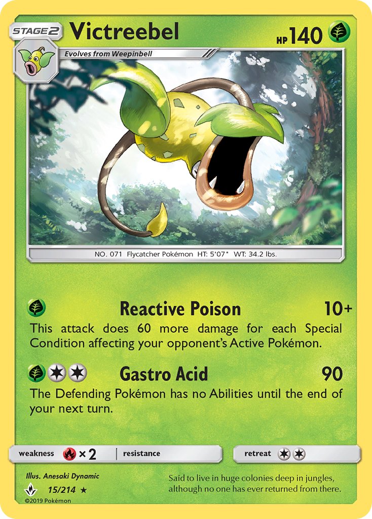 Victreebel 15/214 Reverse Rare
