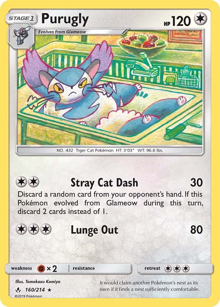 Purugly 160/214 Reverse Rare