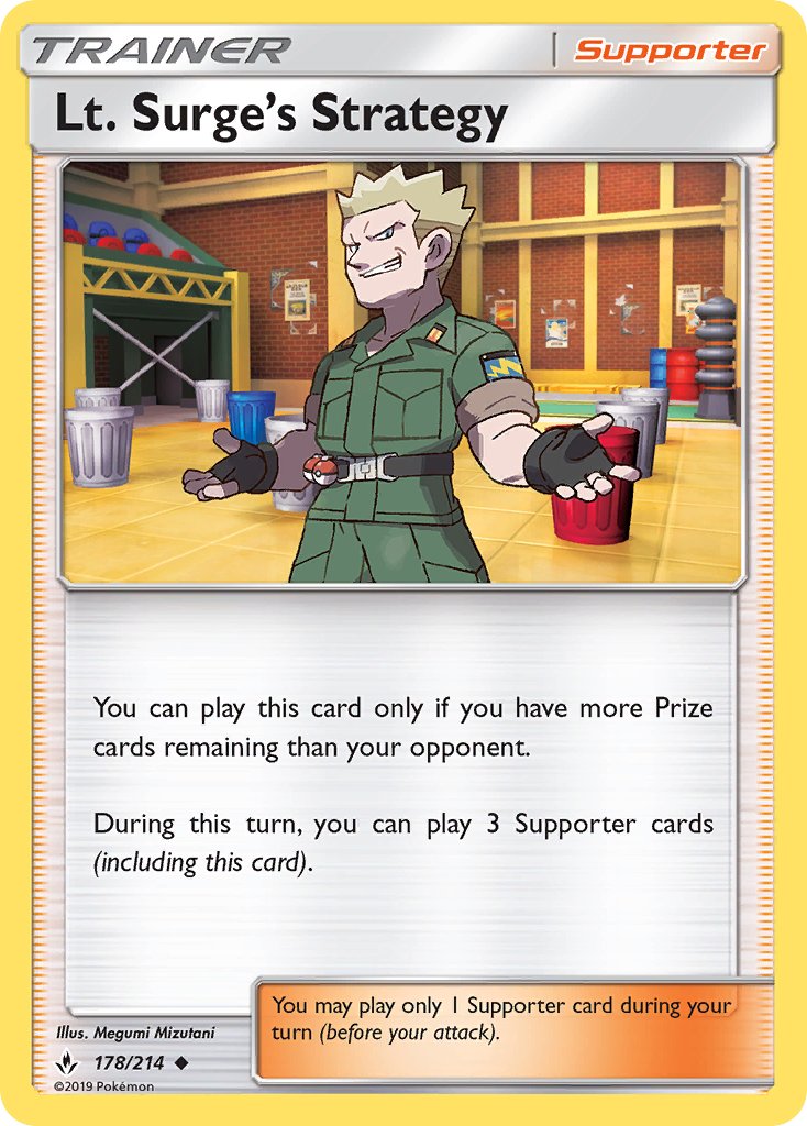 Lt. Surge's Strategy 178/214 Uncommon - MissingNo.