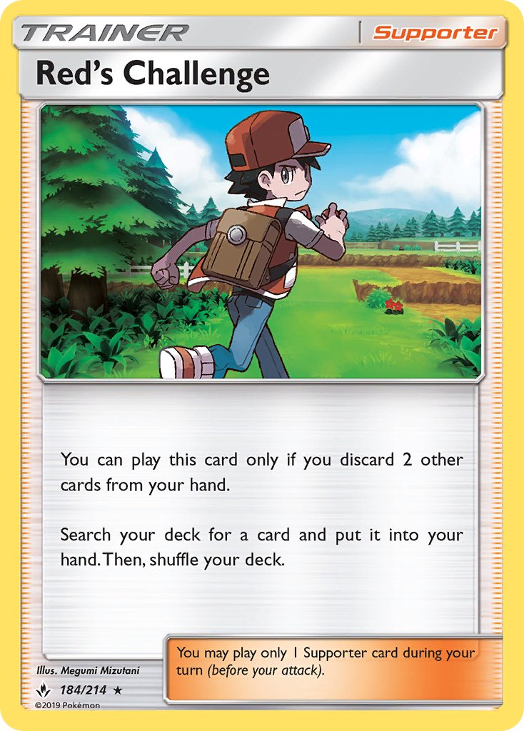 Red's Challenge 184/214 Non-Holo Unbroken Bonds Build & Battle Box Exclusive