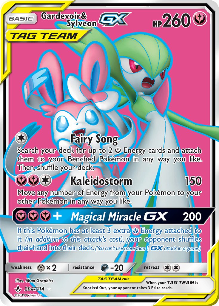 Gardevoir & Sylveon GX 204/214 Holo Ultra Rare GX