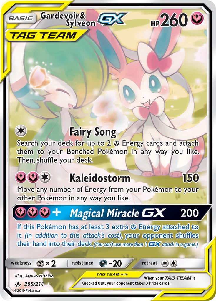 Gardevoir & Sylveon GX 205/214 Holo Ultra Rare GX