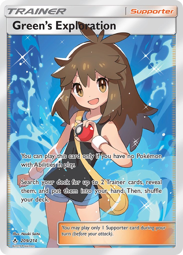 Green's Exploration 209/214 Holo Ultra Rare