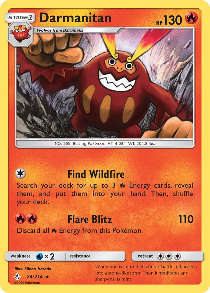 Darmanitan 24/214 Non-Holo Rare