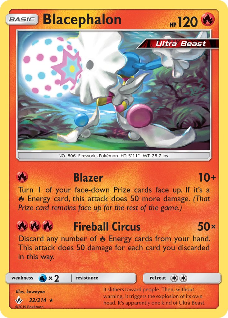 Blacephalon 32/214 Reverse Rare