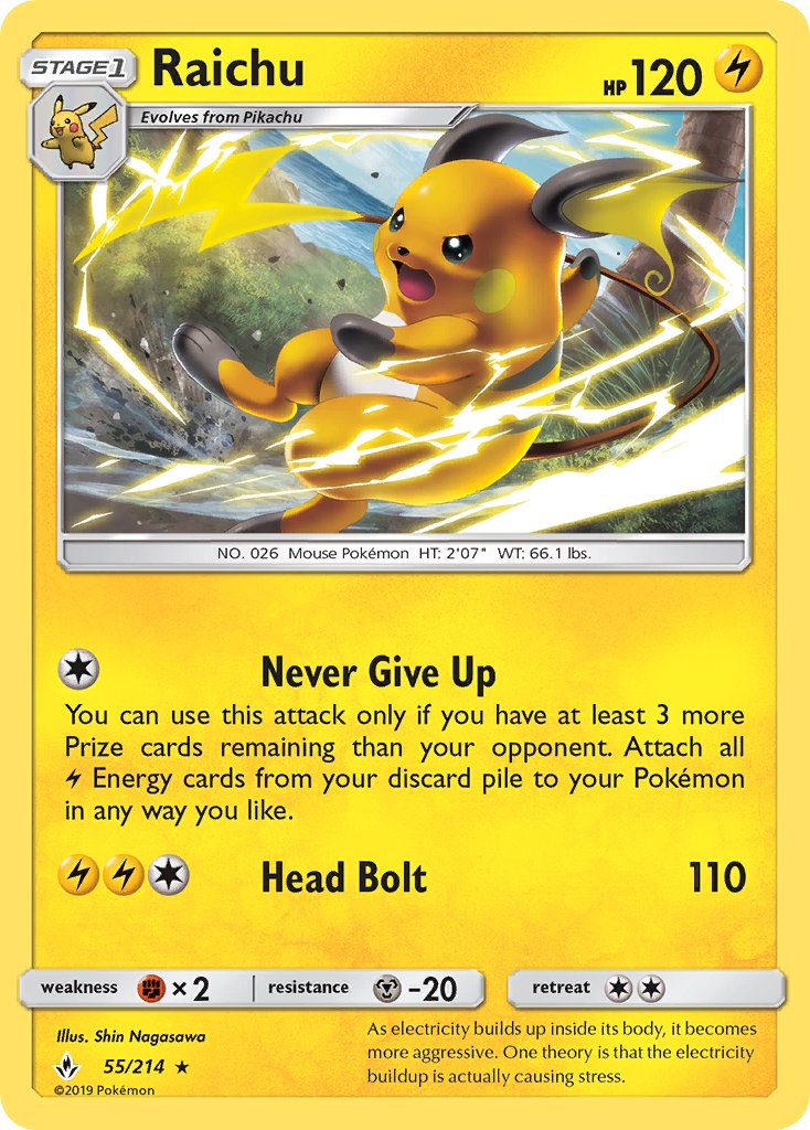 Raichu 55/214 Non-Holo Rare