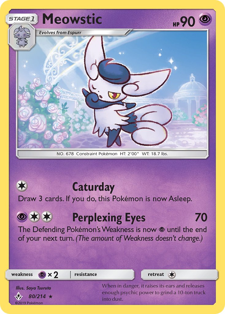 Meowstic 80/214 Reverse Rare - MissingNo.