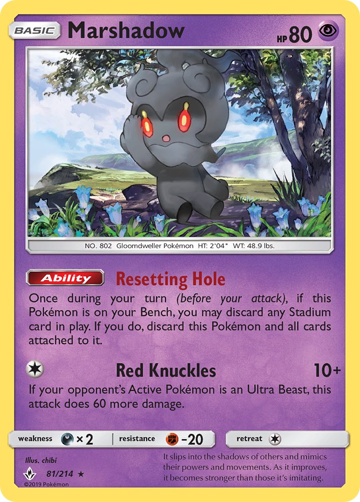 Marshadow 81/214 Holo Rare