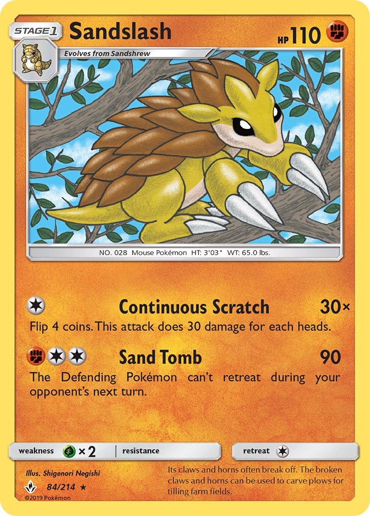 Sandslash 84/214 Non-Holo Rare - MissingNo.
