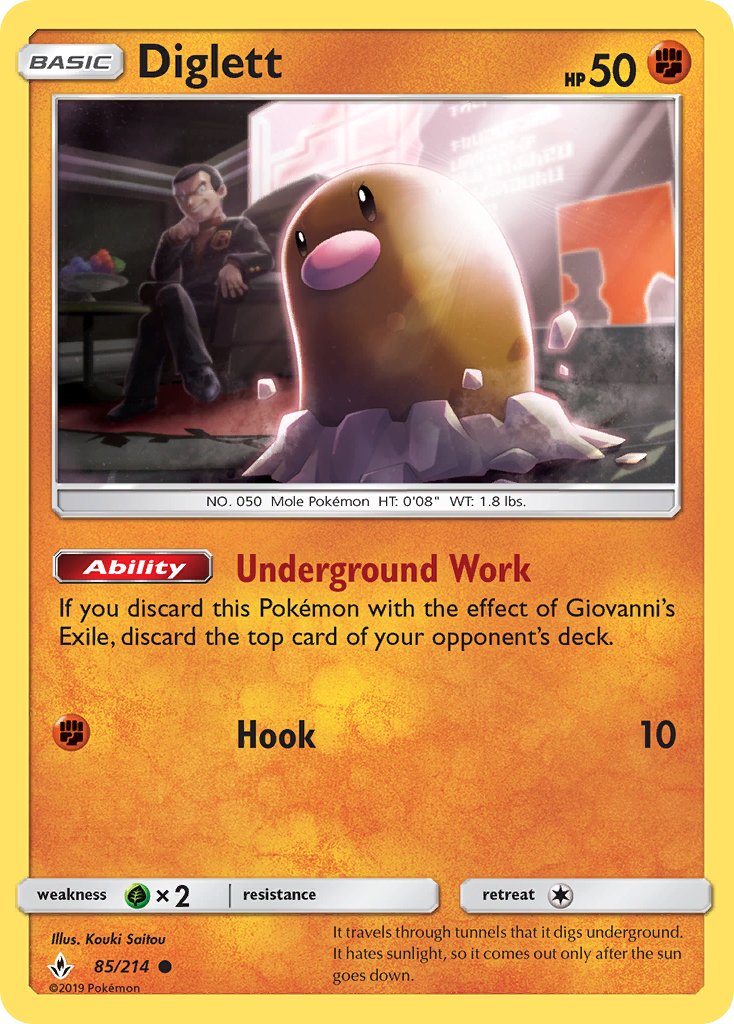 Diglett 85/214 Reverse Common - MissingNo.