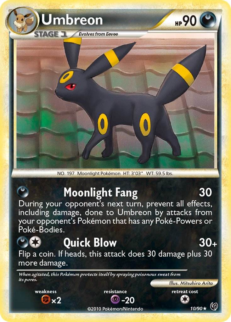 Umbreon 10/90 Reverse Rare - MissingNo.