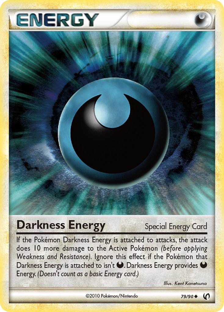 Darkness Energy 79/90 Crosshatch Holo Pokémon League Disc Catch Season (March 2011) - MissingNo.
