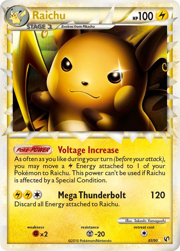 Raichu Prime 83/90 Holo Ultra Rare - MissingNo.