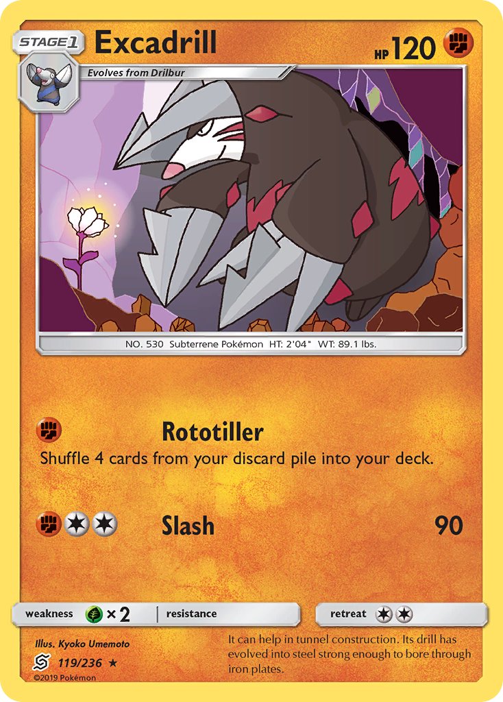 Excadrill 119/236 Reverse Rare - MissingNo.