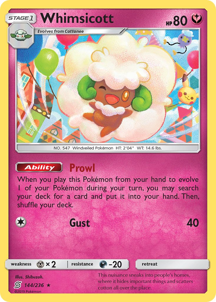 Whimsicott 144/236 Non-Holo Rare - MissingNo.