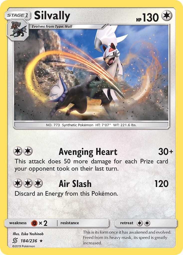 Silvally 184/236 Holo Rare - MissingNo.