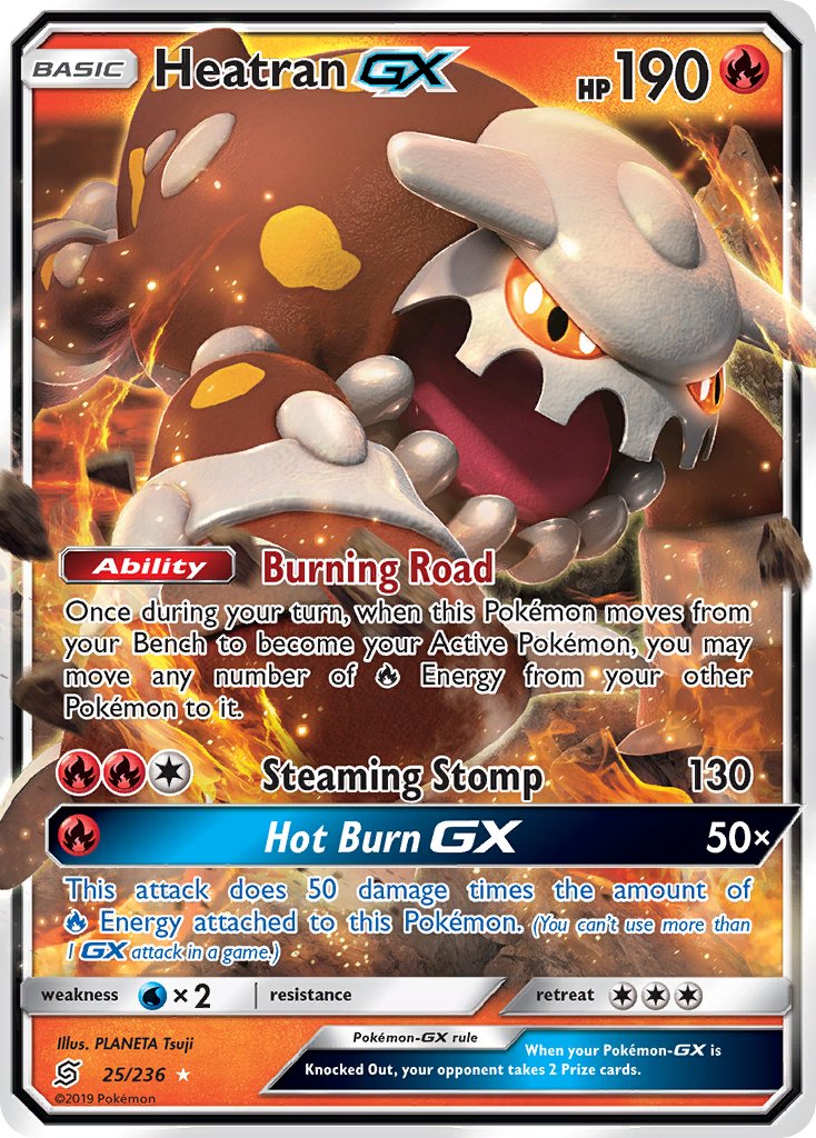 Heatran GX 25/236 Holo Rare GX - MissingNo.