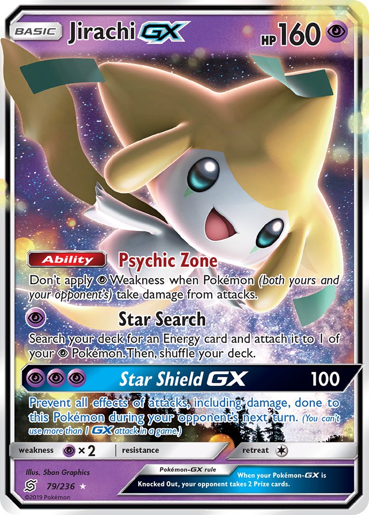 Jirachi GX 79/236 Holo Rare GX - MissingNo.