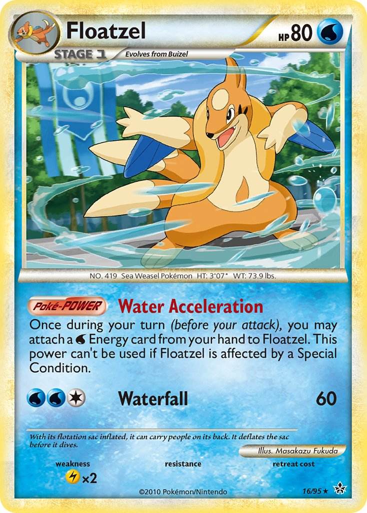 Floatzel 16/95 Non-Holo Rare - MissingNo.
