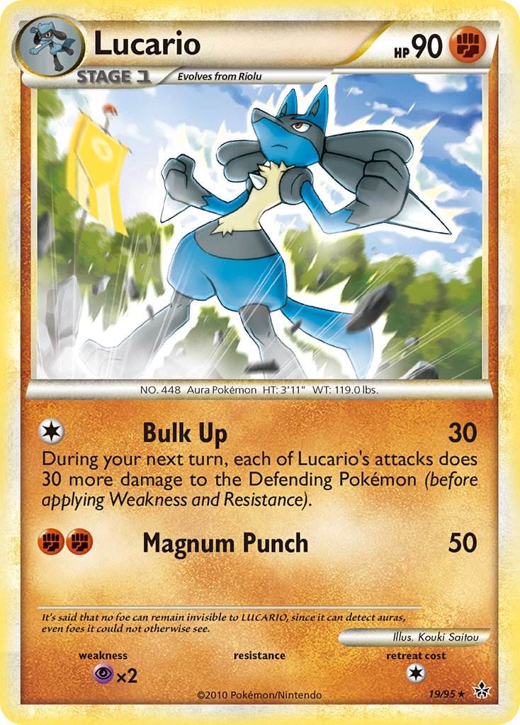 Lucario 19/95 Reverse Rare - MissingNo.