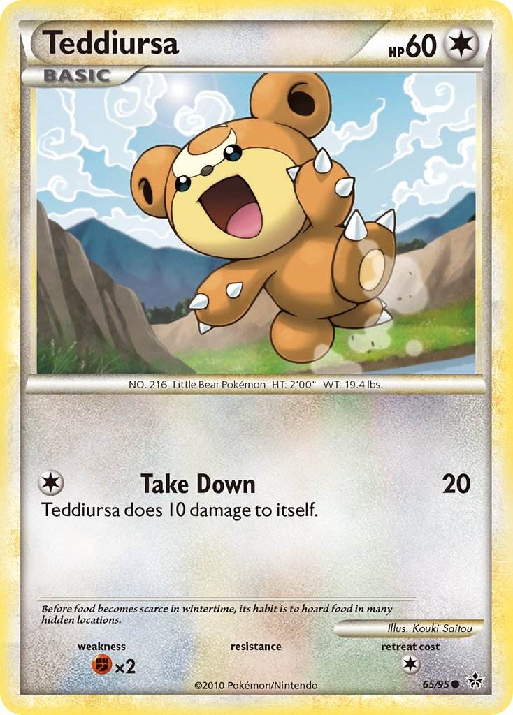 Teddiursa 65/95 Reverse Common - MissingNo.
