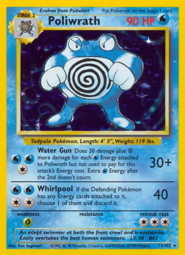 Poliwrath 13/102 Holo Rare - MissingNo.